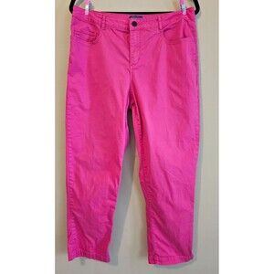 Pendleton Womens Pants pink Size 10 Chino Pant Straight High Rise 100% Cotton
